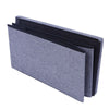 Large Ottoman Foldable Storage Box Linen Suede Foot Stool Seat Durable Colors