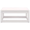 9 Piece Garden Set White Solid Pinewood Z3N6