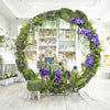 98.4inch Double Ring Circle Wedding Stand Photography Backdrop Floral Arch Frame