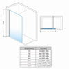 Walk in Shower Screen Wet Room Door Enclosure 8mm Easy Clean / 6mm Glass Panel
