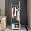 Metal Clothes Rack with Wheels Small Wardrobe Rack On Wheels for Bedroom Home