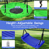 5-In-1 Outdoor Kids Swing Set Children Climbing Ladder Games W/ Basketball Hoop