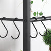Industrial 5-Tier Kitchen Bakers Rack Microwave Stand Hooks Shelf fr Home Office