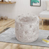 Round Vanity Stool Dressing Table Stool Living Room Velvet Footstools