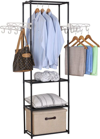 Heavy Duty Clothes Rail Rack Hanging Garment Display Stand Storage Shelf