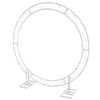 Jumbo White Circle Metal Wreath Backdrop Stand Wedding Backdrop Party Stage Kit