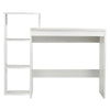 White Vanity Dressing Table Jewelry Makeup Desk with Organiser Shelves Bedroom
