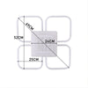 Modern LED Ceiling Light LivingRoom Ceiling Lamp White 4-Square Chandelier Lamp