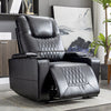 Electric Recliner Chair Lighting Gaming Home Theater Seating Leather Sofa QW