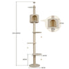 Floor to Ceiling Cat Tree Tower Climbing Activity Center Scratching Post Condo