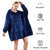 Hoodie Blanket Reversible Oversized Ultra Plush Sherpa Giant Hooded Sweatshirt