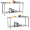 Stainless Steel Commercial Catering Table Work Bench Kitchen Worktop 2 3 4 5 6FT
