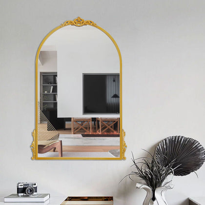 Gothic Arch Window Wall Mirror VintageGold Home Modern Garden Hallway Decoration