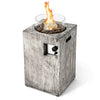 8.79 kW Propane Gas Fire Pit Table Outdoor Square Fire Table with Wind Guard