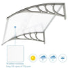 120*80 Door Canopy Awning Shelter Front Back Outdoor Porch Patio Roof Rain Cover