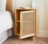 NEW Natural Bedside Cabinet With Shelves Storage Bedroom Furniture