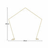 Metal Pentagon Wedding Arch Frame Backdrop Free Standing Birthday Party Props UK