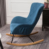 Rocking Chair Armchair Curved High Back Upholsrered Living Bedroom Lounge Sofa