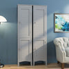 5-Tier Bathroom Tall Cabinet Slim Freestanding Storage Organizer Cupboard 2 Door