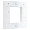 8 Piece TV Cabinet Set High Gloss White Engineered Wood V5R9