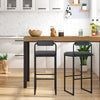 2/4x Barstools w/ Backrest Metal Legs High Counter Bar Chairs Pub Kitchen Chairs