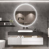 600mm Round Bathroom Mirror Smart LED Backlit Antifog Shower Room Mirror Memory