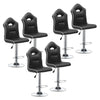 1/2/4/6x Bar Stools Gas Lift Swivel Faux Leather Kitchen Breakfast Counter Salon