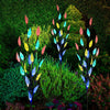 LED Solar 3 Pcs Multi Colour Garden Outdoor Decor Ornamental Tree Xmas Lights