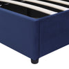 Upholstered bed Double Bed Frame Velvet Storage Bed w/ Hydraulic Functional QW