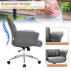 PU Leather Swivel Office Chair Ergonomic Computer Desk Chair Height Adjustable