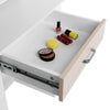 Dressing Table with Drawers, Mirror Stool Set Makeup Desk Vanity Table Bedroom