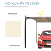 Steel Garden Pergola Carport Outdoor Sun Shade Shelter Awning PA Coated Canopy