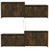 Rustic Wooden TV Stand Long Media Unit Sideboard Storage Media Unit Cabinet Slim