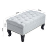 Large Chesterfield Footstool Sofa Ottoman Pouffe Stool Bench Chair Window Seat