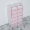 12x White Clear Shoe Storage Boxes Drawer Stackable Foldable Durable Organiser