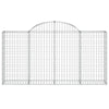 Arched Gabion Baskets 5 pcs 200x30x100/120 Galvanised N4L0