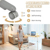Height Adjustable Laptop Table Mobile Sit Stand Converter Lifting Desk W/ Wheels