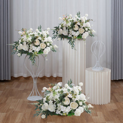 Artificial Wedding Backdrop Flower Row Top Table Floral Stage Centerpiece Decor