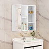 Mirrored Bathroom Cabinet LED White 1/2/3 Doors Mounted Cupboard Wall Mounted