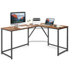 L-Shaped Corner Computer Desk Industrial PC Table Large Workstation Home Office