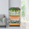 3 Tier Raised Garden Bed Wood Elevated Plant Growing Flower Ladder Storage Box