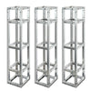 3 Pack Heavy Duty Lighting Truss Frame Square Tube DJ Stage Backdrop Stand