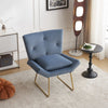 Stylish Accent Chair for Living Room Velvet Armchair Occasional Tub Chairs Blue