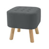 Wood Ottoman Pouffe Footstool Living Room Stool Bench Window Seat Hallway Stool