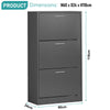 3 Drawer Shoe Cabinet Storage Cupboard Unit Shoe Rack Wooden Stand Organiser