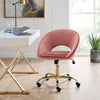 Home Office Chair Velvet Computer Desk Chair Adjustable Swivel Chair with Arm UK