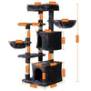Cat Tree Cat Scratching Post Climb Tower Kitten Toy Scratcher Activity Black