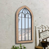Large Window Wall Garden Mirror Ornament Indoor/Outdoor Arch Frame Mirrors Decor