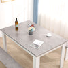 Modern Wooden Dining Table Grey&White Solid Kitchen Home Furniture 138CM*90CM