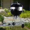 Portable Barbecue Charcoal BBQ Grill Smoker Backyard Roaster Wheels Pizza Oven